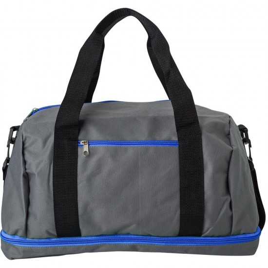 Дорожня спортивна сумка синій/сірий - V0961-11