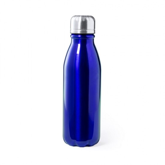 Пляшка для води спортивна 550 мл синій/сріблястий - V0977-11