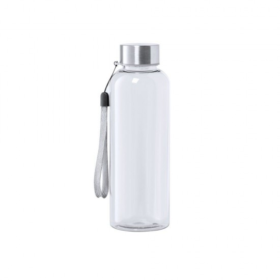 Пляшка для води спортивна 500 мл з ремінцем прозорий - V0983-00