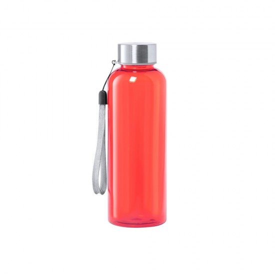 Пляшка для води спортивна 500 мл з ремінцем червоний - V0983-05