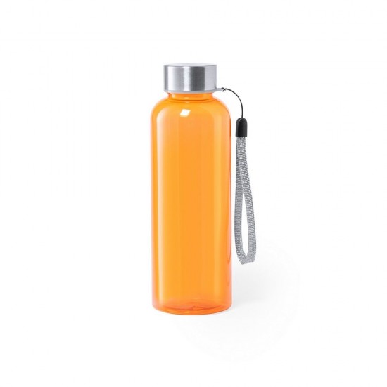 Пляшка для води спортивна 500 мл з ремінцем помаранчевий - V0983-07
