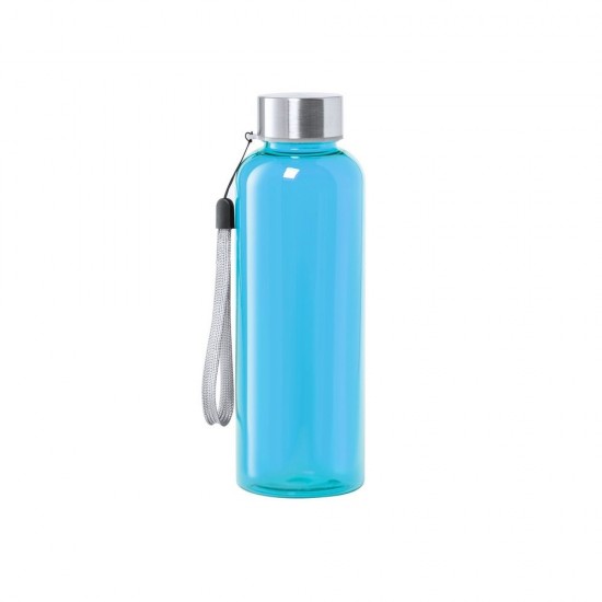 Пляшка для води спортивна 500 мл з ремінцем блакитний - V0983-23
