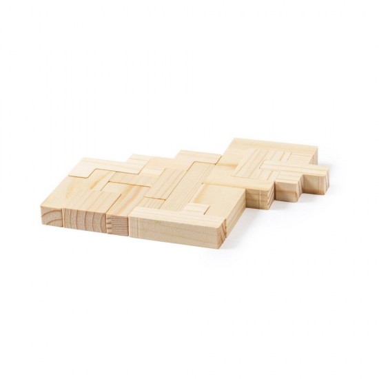 Гра дерев'яна Тетріс, 13 шт в дерев'яній коробці натуральний - V1005-17