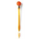 Ручка кулькова  лампочка з ковпачком помаранчевий - V1006-07