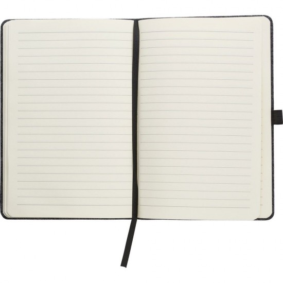 Блокнот в лінію А5 Voyager Felt RPET, тверда фетрова обкладинка графітовий - V1163-15