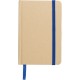 Блокнот А6 тверда обкладинка із переробленого крафтового паперу, у лінію бежевий/синій - V1164-11