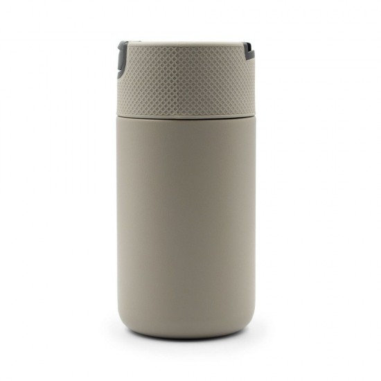 Термокружка 400 мл сталева Voyager Raylee, вакуумна сірий/чорний - V1167-19