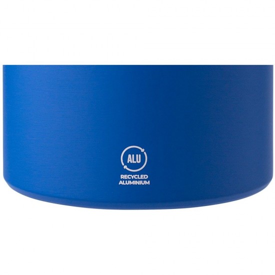 Пляшка для води 800 мл алюмінієва Voyager, з ручкою синій - V1185-11