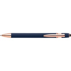 Ручка пластикова кулькова Voyager золотистий/кобальт - V1188-04 Ручка пластикова кулькова Voyager золотистий/кобальт - V1188-04