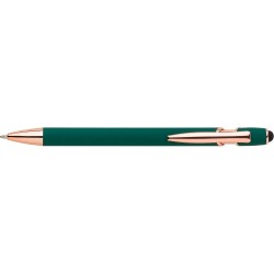 Ручка пластикова кулькова Voyager зелений/рожево-золотистий - V1188-06