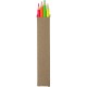 Набір олівців-хайлайтерів у картонній коробці 4 шт коричневий - V1190-16
