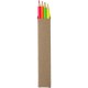 Набір олівців-хайлайтерів у картонній коробці 4 шт коричневий - V1190-16