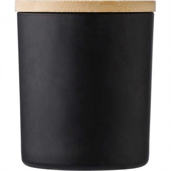 Свічка парфумована (карнаубський віск) в склі чорний - V1196-03