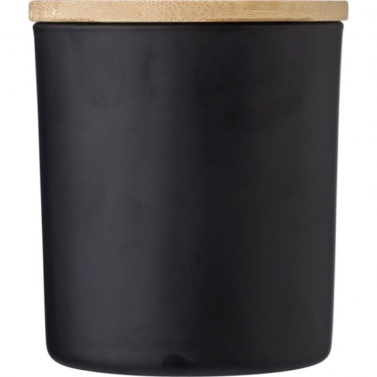 Свічка парфумована (карнаубський віск) в склі чорний - V1198-03