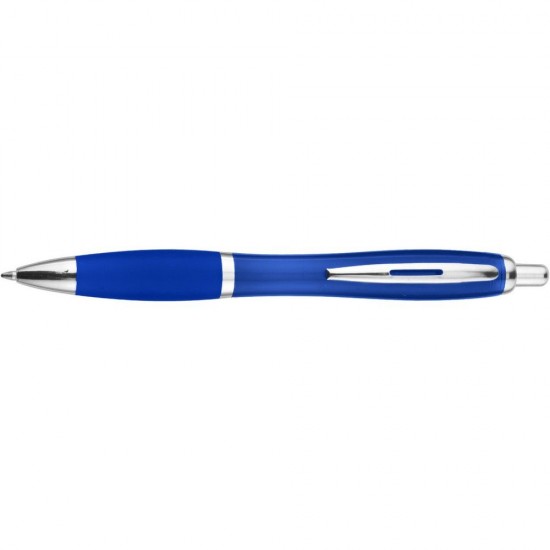 Ручка пластикова кулькова Voyager RABS синій/сріблястий - V1231-11