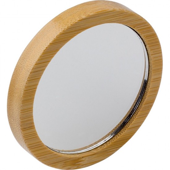 Дзеркало кишенькове з бамбука коричневий - V1236-16