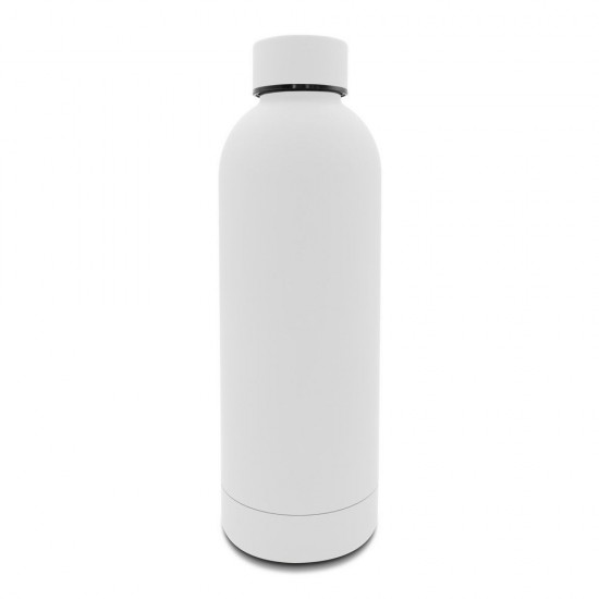 Термопляшка 500 мл сталева Voyager Terryl, вакуумна білий - V1293-02