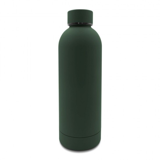 Термопляшка 500 ml Terryl м’яке гумове покриття зелений - V1293-06