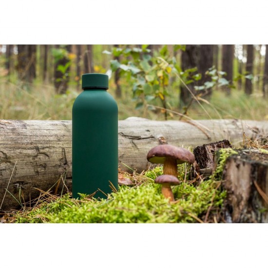 Термопляшка 500 мл сталева Voyager Terryl, вакуумна зелений - V1293-06