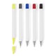 Письмовий набір, олівець, маркер і кулькова ручка білий - V1314-02