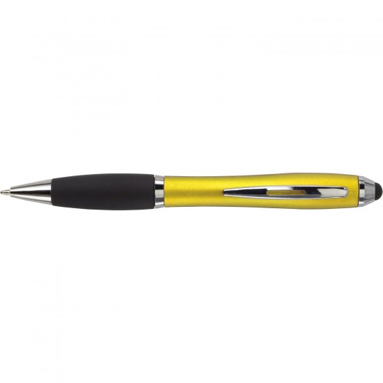 Кулькова ручка зі стилусом жовтий - V1315-08