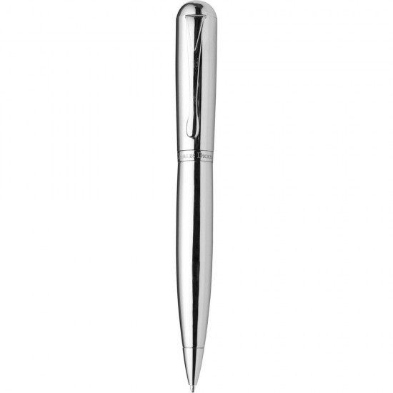 Charles dickens кулькова ручка в чохлі сріблястий - V1390-32