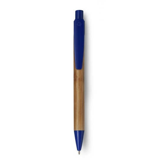 Бамбукова кулькова ручка темно-синій - V1410-04