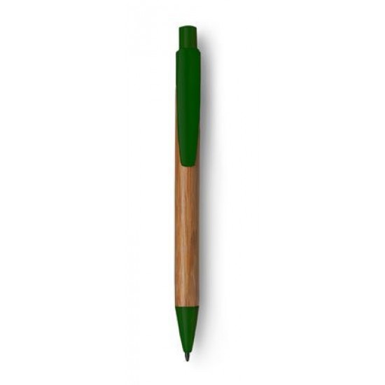 Бамбукова кулькова ручка зелений - V1410-06