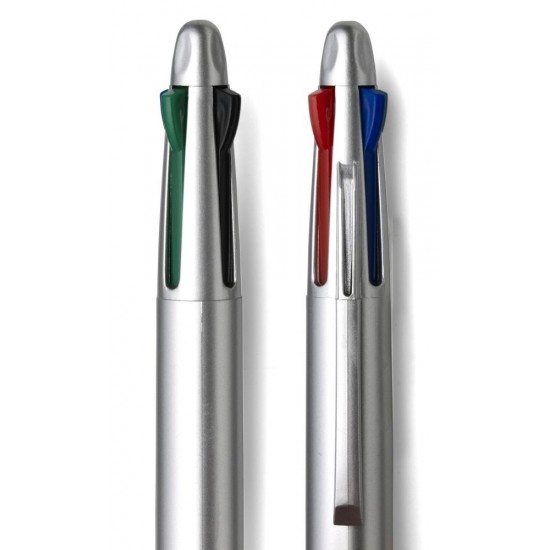 Кулькова ручка з різнокольоровими чорнилами кобальт - V1432-04