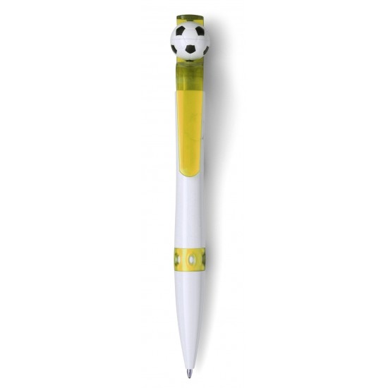 Ручка кулькова Футбол жовтий - V1434-08