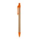 Еко-ручка кулькова з переробленого картону помаранчевий - V1470-07