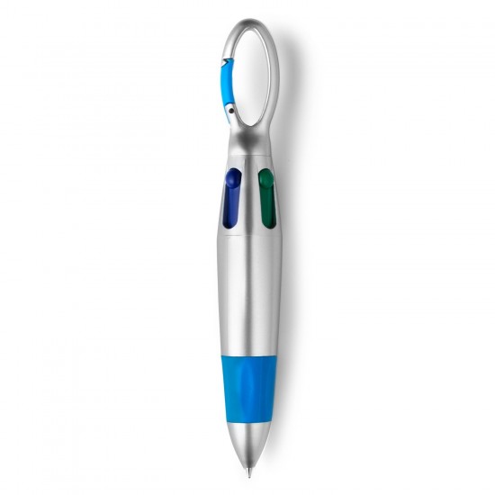 Кулькова ручка з багатоколірними чорнилом синій - V1504-11