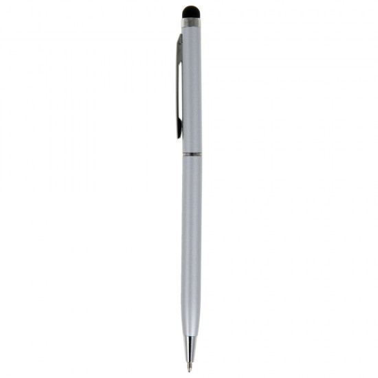 Кулькова ручка зі стилусом сріблястий - V1537-32