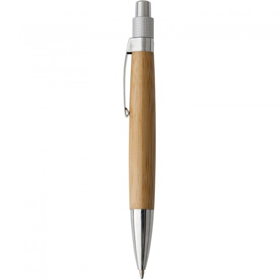 Бамбукова кулькова ручка коричневий - V1555-16