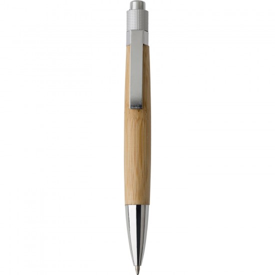 Бамбукова кулькова ручка коричневий - V1555-16
