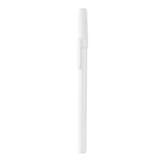 Кулькова ручка з ковпачком білий - V1584-02