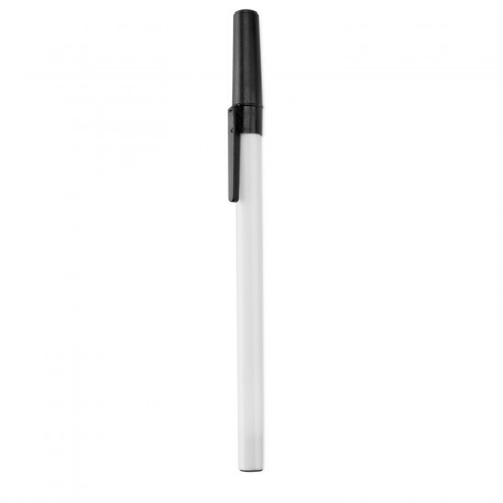 Кулькова ручка з ковпачком чорний - V1584-03