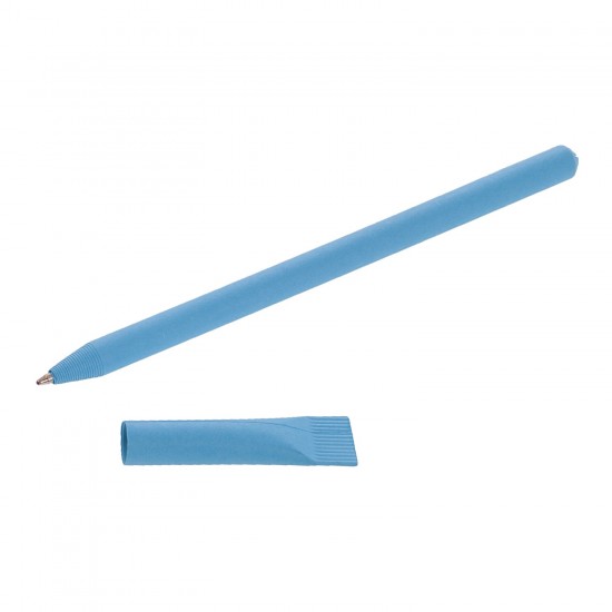 Еко-ручка кулькова Voyager з ковпачком синій - V1630-11