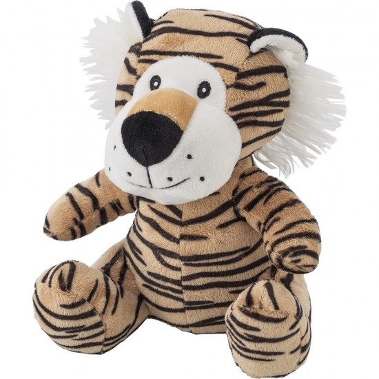 Іграшка плюшевий тигр, з биркою для друку мультикольоровий - V1632-99