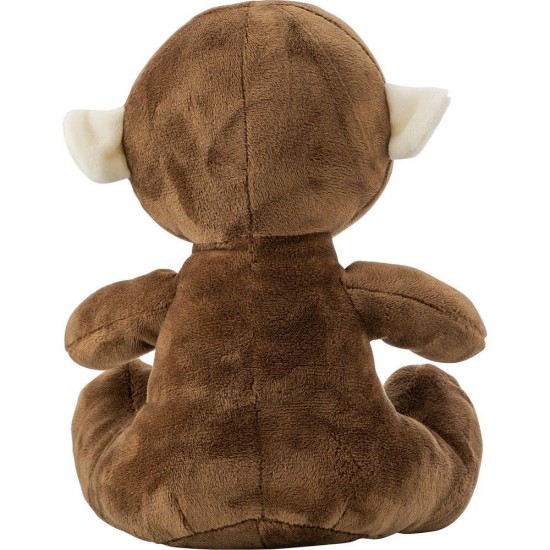 Іграшка плюшева мавпа, з биркою для друку коричневий - V1633-16