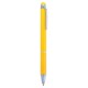 Кулькова ручка зі стилусом жовтий - V1657-08