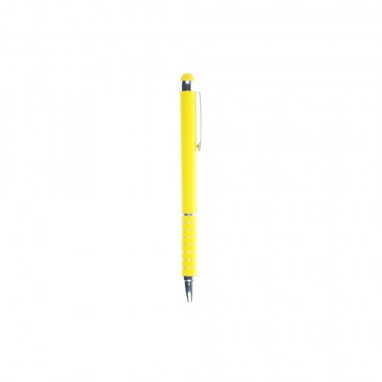 Кулькова ручка зі стилусом жовтий - V1657-08