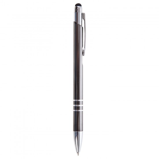 Кулькова ручка зі стилусом сірий - V1701-19