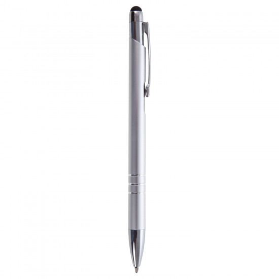 Кулькова ручка зі стилусом сріблястий - V1701-32