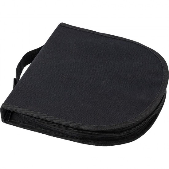 Набір для пікніка, полотняна сумка на блискавці чорний - V1746-03