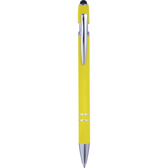 Кулькова ручка, сенсорна ручка жовтий - V1917-08