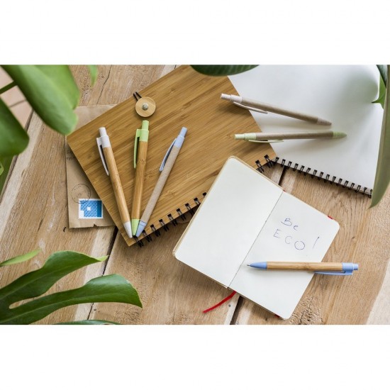 Ручка бамбукова кулькова Voyager світло-зелений - V1948-10