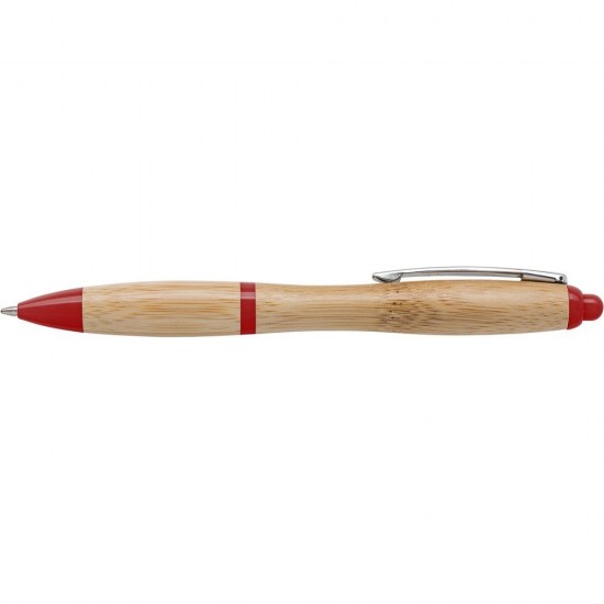 Еко-ручка бамбукова червоний - V1965-05