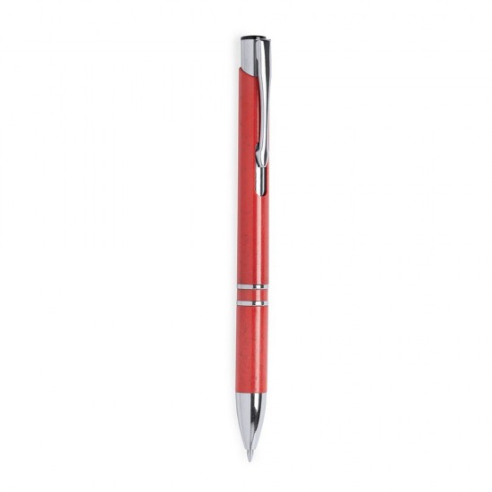 Еко-ручка з пшеничної соломи червоний - V1972-05