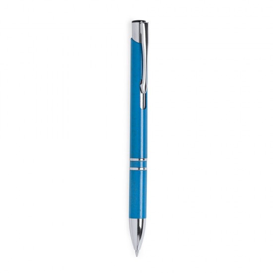 Еко-ручка з пшеничної соломи синій - V1972-11